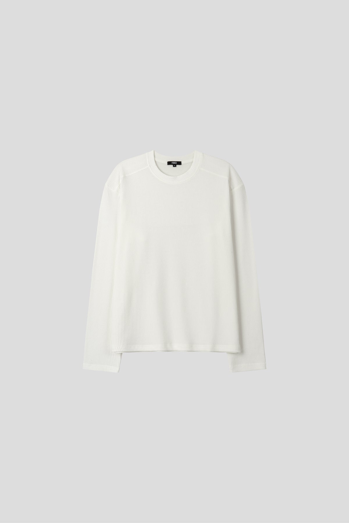 Chrome Muscle Ribbed Long Sleeve T-shirt