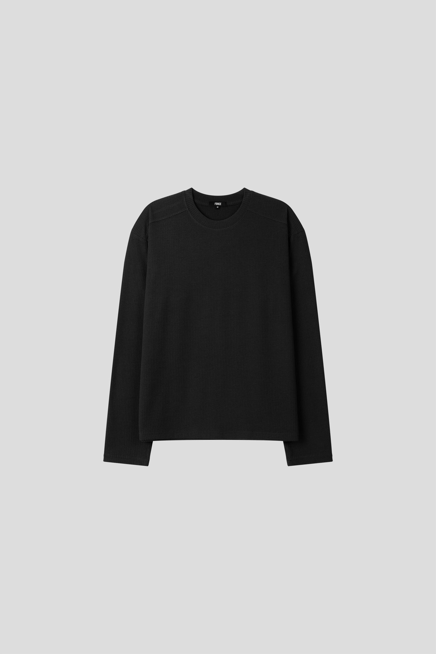 Chrome Muscle Ribbed Long Sleeve T-shirt