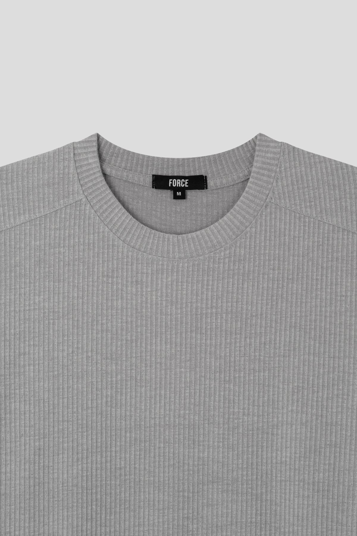 Chrome Muscle Ribbed Long Sleeve T-shirt