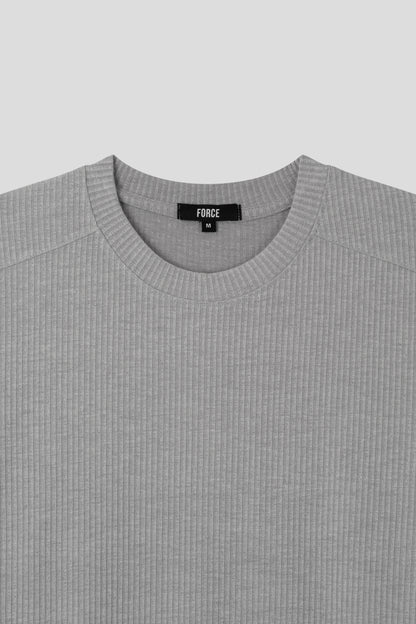 Chrome Muscle Ribbed Long Sleeve T-shirt