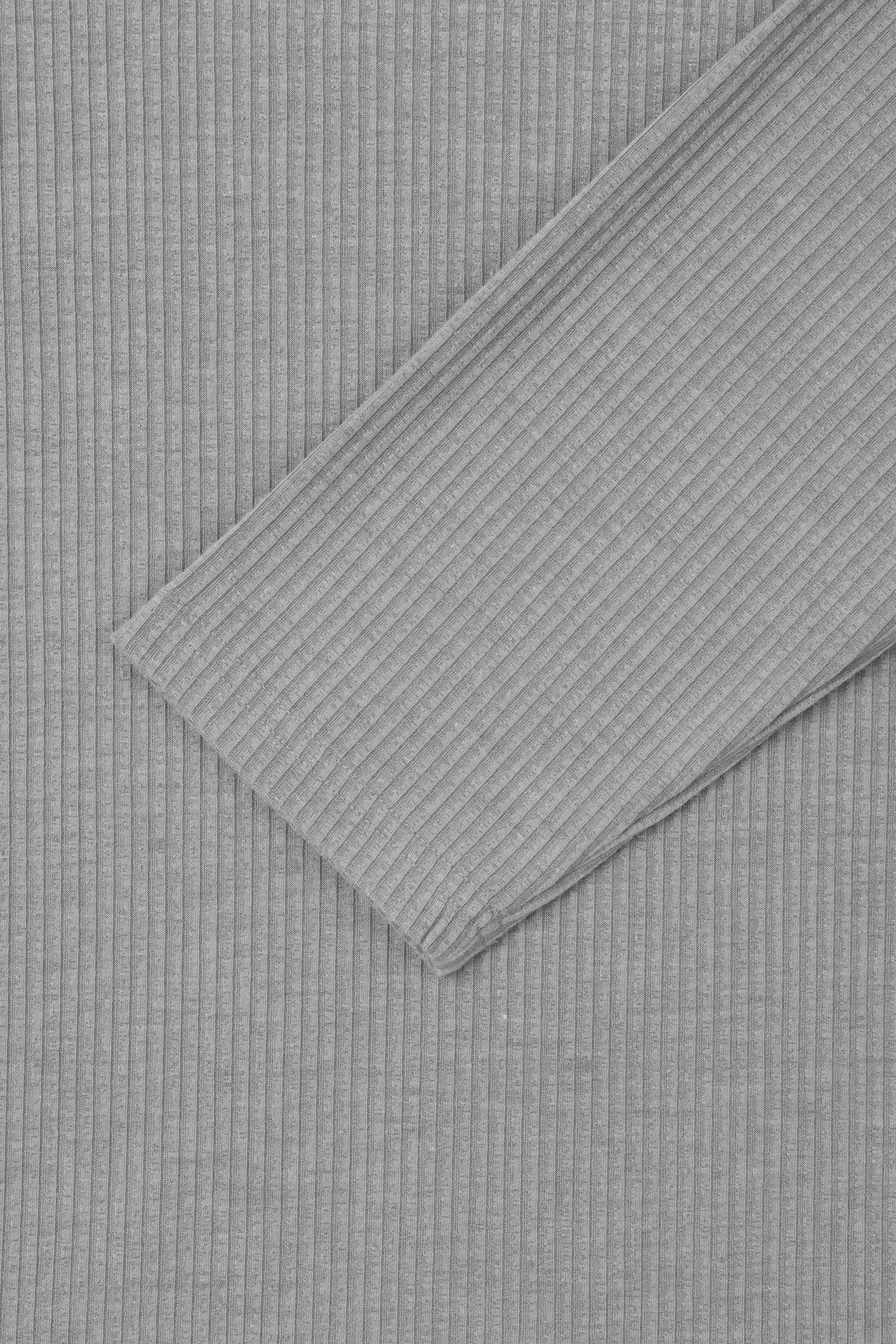 Chrome Muscle Ribbed Long Sleeve T-shirt