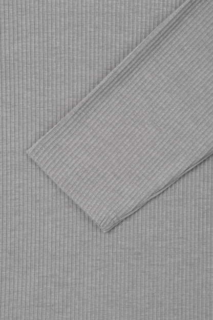 Chrome Muscle Ribbed Long Sleeve T-shirt