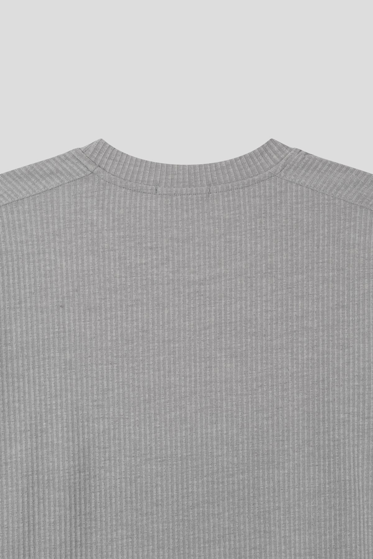 Chrome Muscle Ribbed Long Sleeve T-shirt