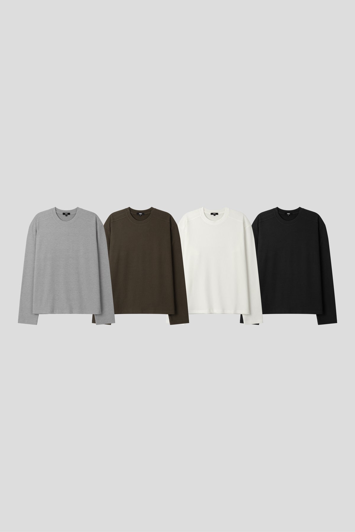 Chrome Muscle Ribbed Long Sleeve T-shirt