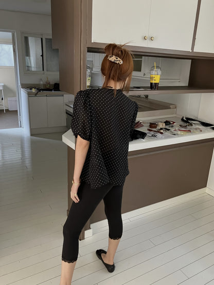 【A MA:DE 2026SS】Dot blouse ( 2color )