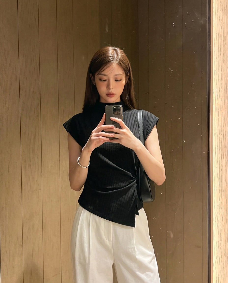 [A MA:DE 2026SS] Silhouette Blouse (2color)