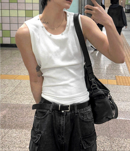 Riveted Sleeveless Top