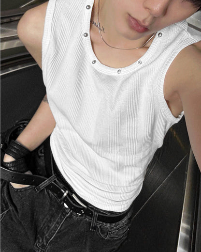Riveted Sleeveless Top