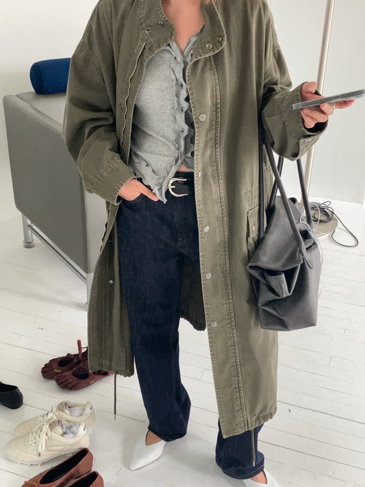A MA:DE Grain denim pants