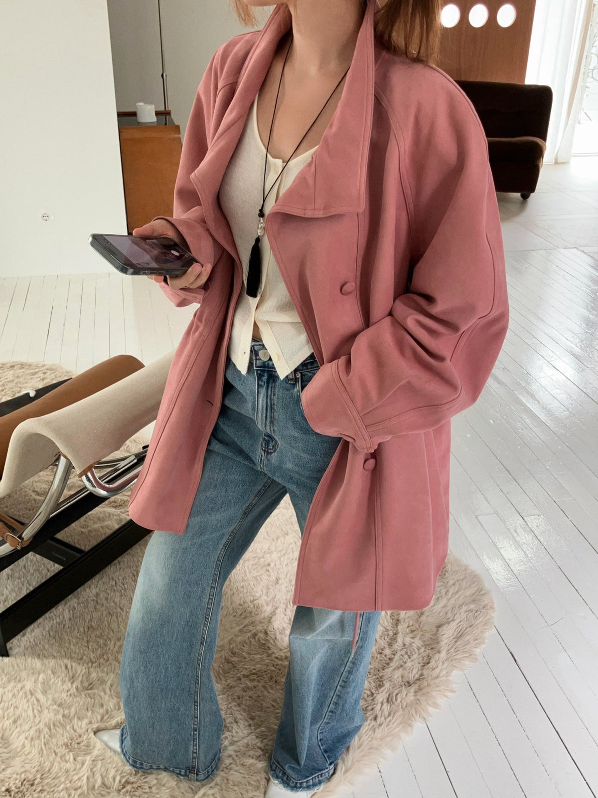 A MA:DE To side denim pants