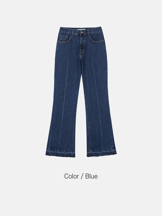 Cutoff Flare Denim