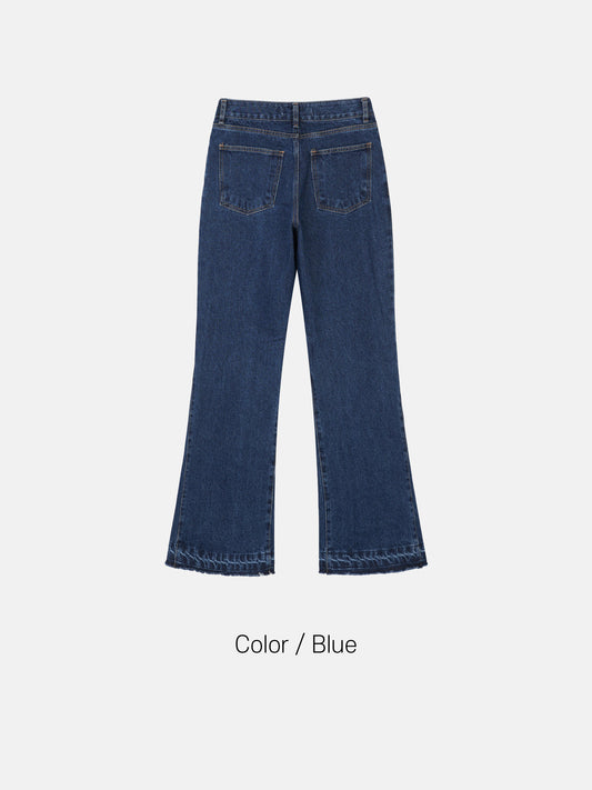 Cutoff Flare Denim