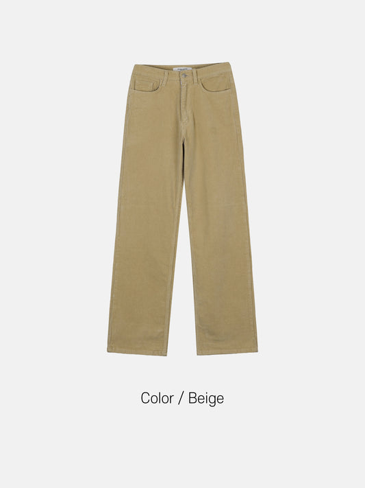 Corduroy Straight Pants