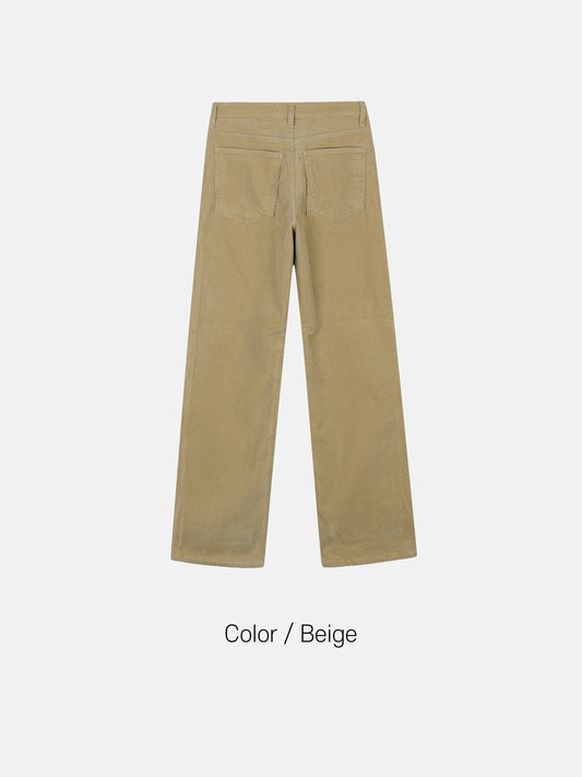 Corduroy Straight Pants