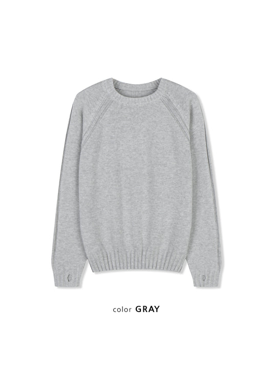 Fingerhole Raglan Knit