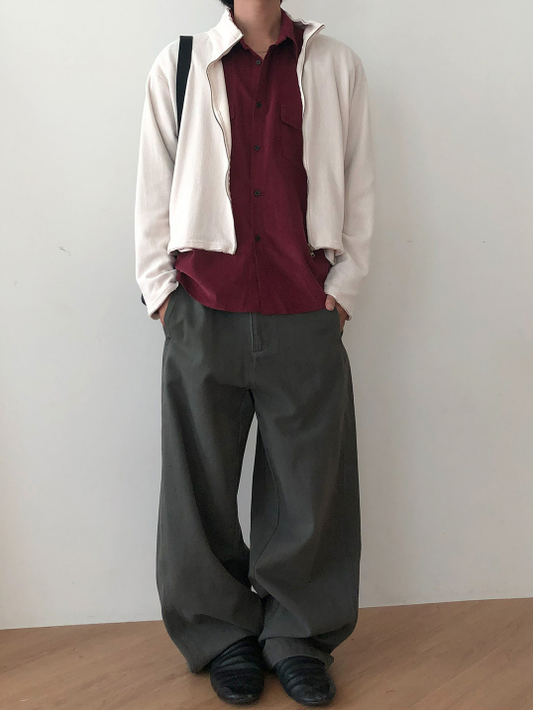 Velvet Zip Cardigan