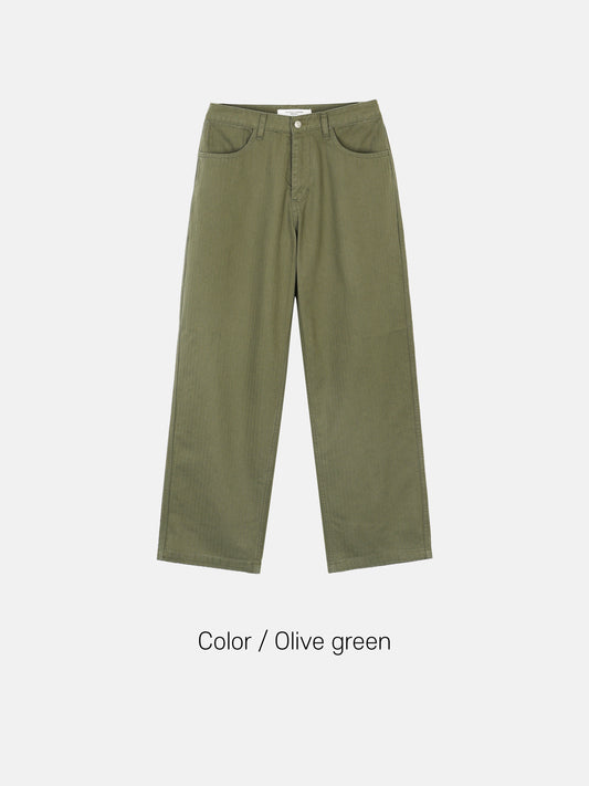 Herringbone Wide Pants