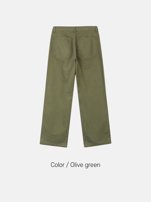 Herringbone Wide Pants