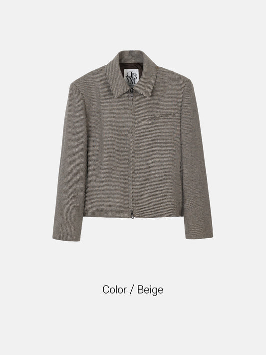 Tweed Zip Jacket