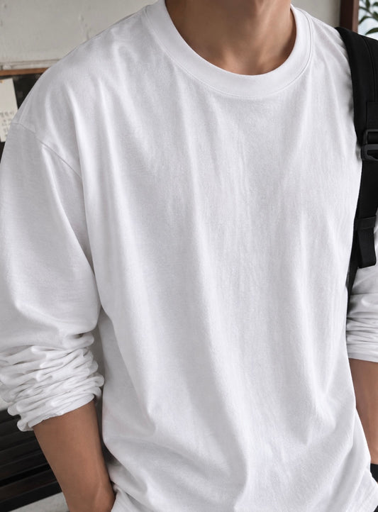 Pigment Drop-Shoulder Long Sleeve Tee