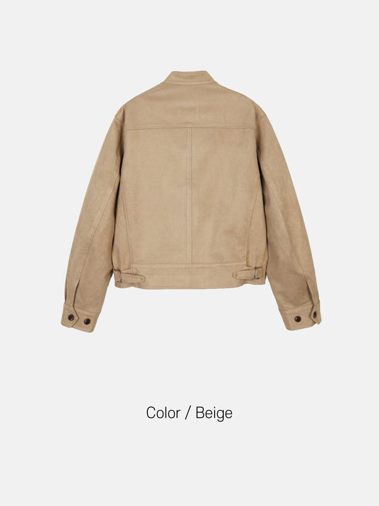 Suede Bomber Jacket