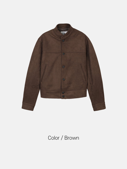 Suede Bomber Jacket
