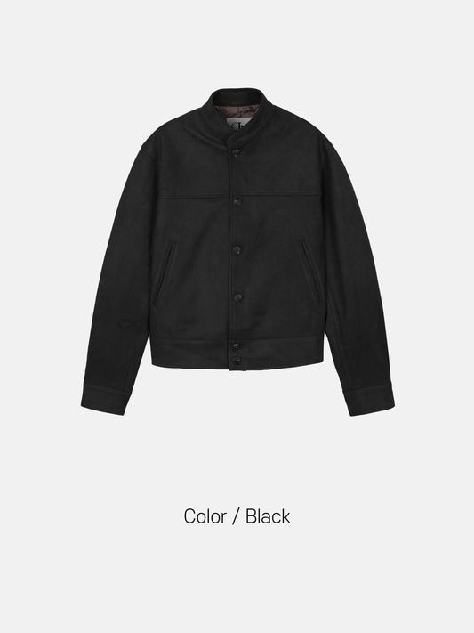 Suede Bomber Jacket