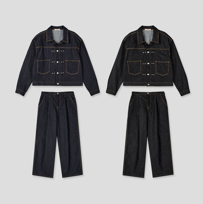 Non-Fade Denim Jacket Pants - SETUP