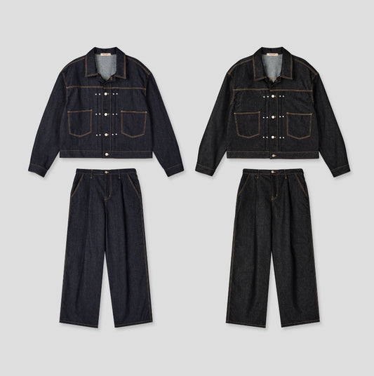 Non-Fade Denim Jacket Pants - SETUP