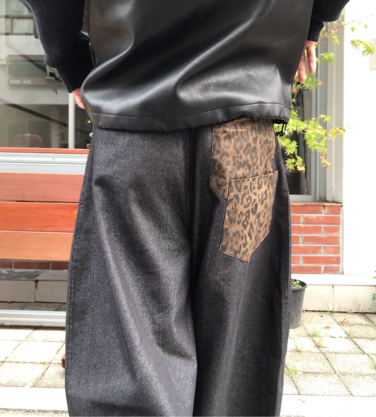 Leopard Double Pocket Pants