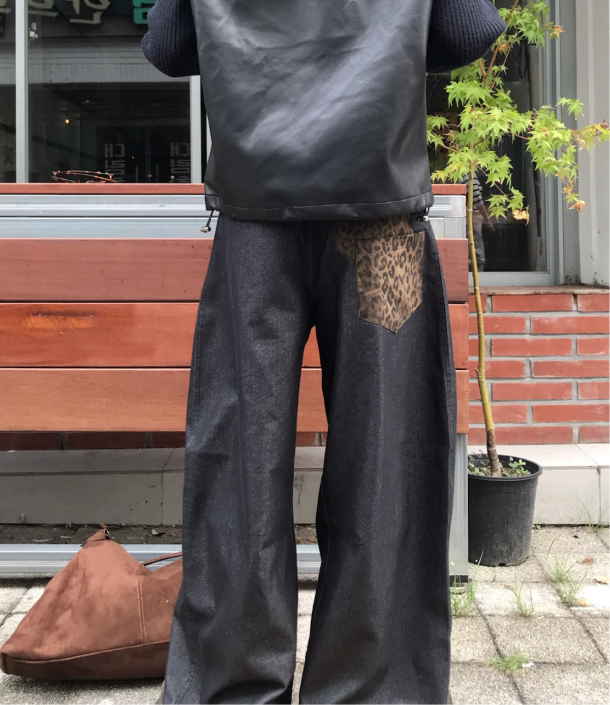 Leopard Double Pocket Pants