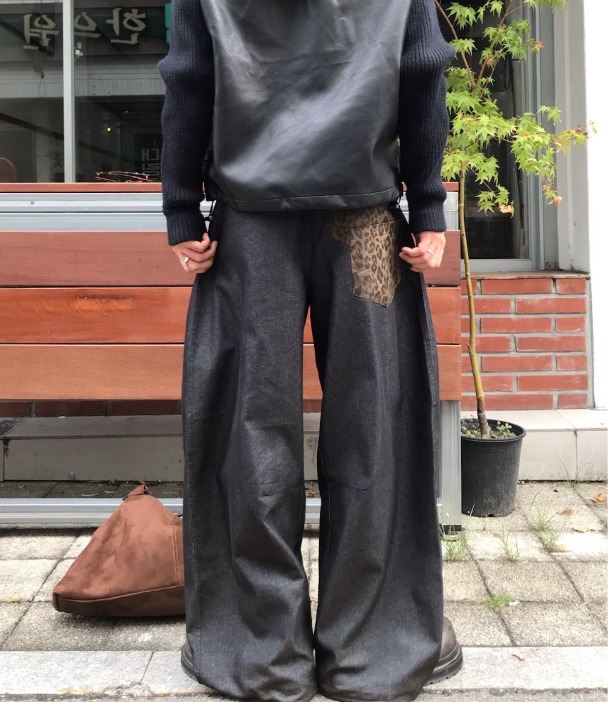 Leopard Double Pocket Pants