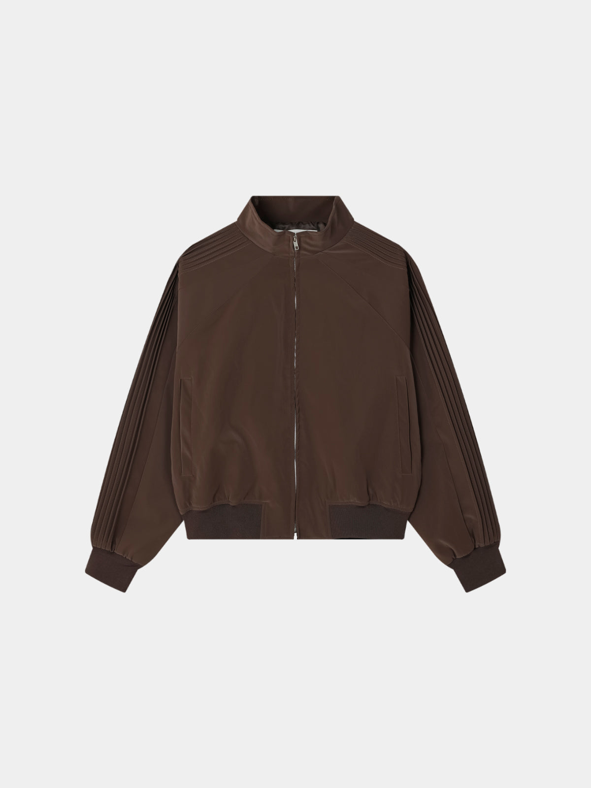 Glossy Track Leather Jacket