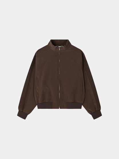 Glossy Track Leather Jacket