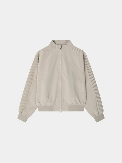 Glossy Track Leather Jacket