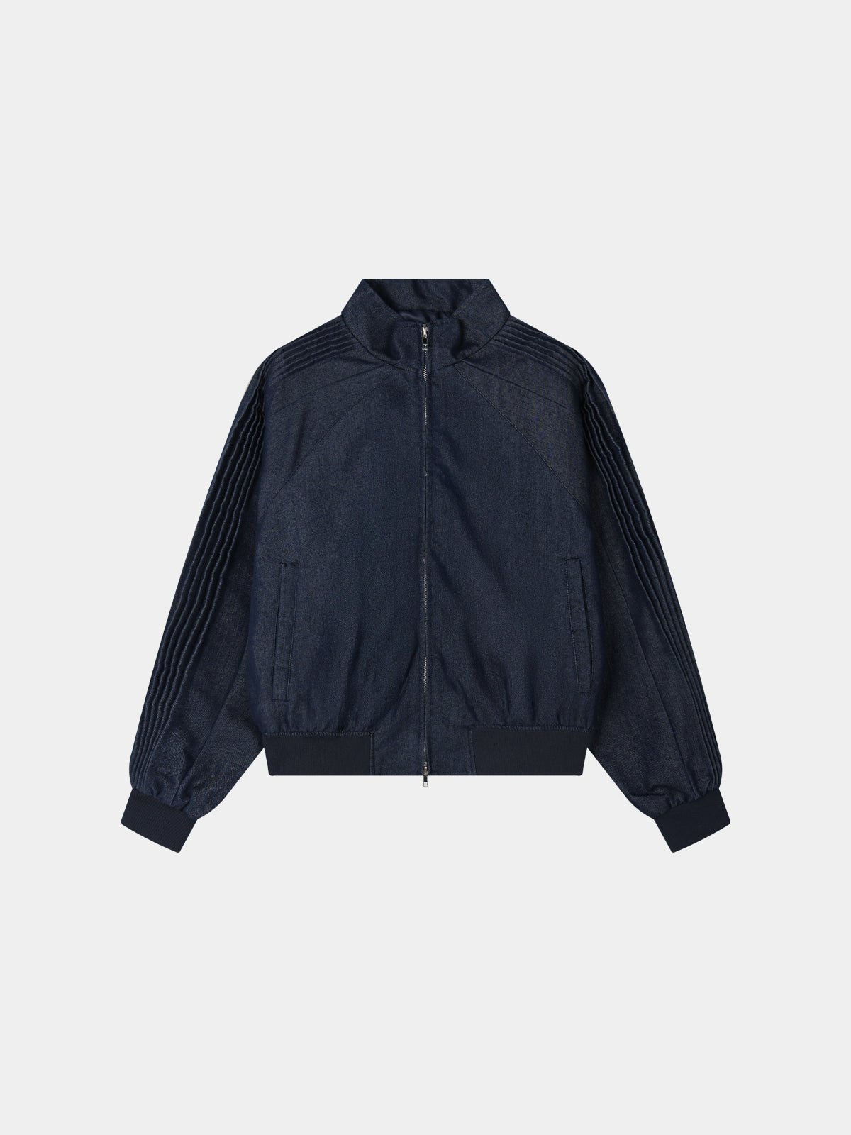 Glossy Track Leather Jacket