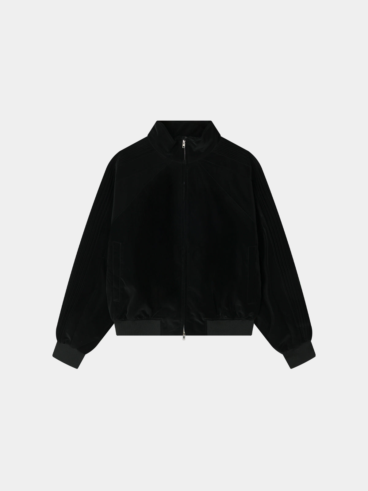 Glossy Track Leather Jacket