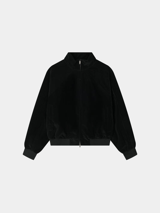 Glossy Track Leather Jacket