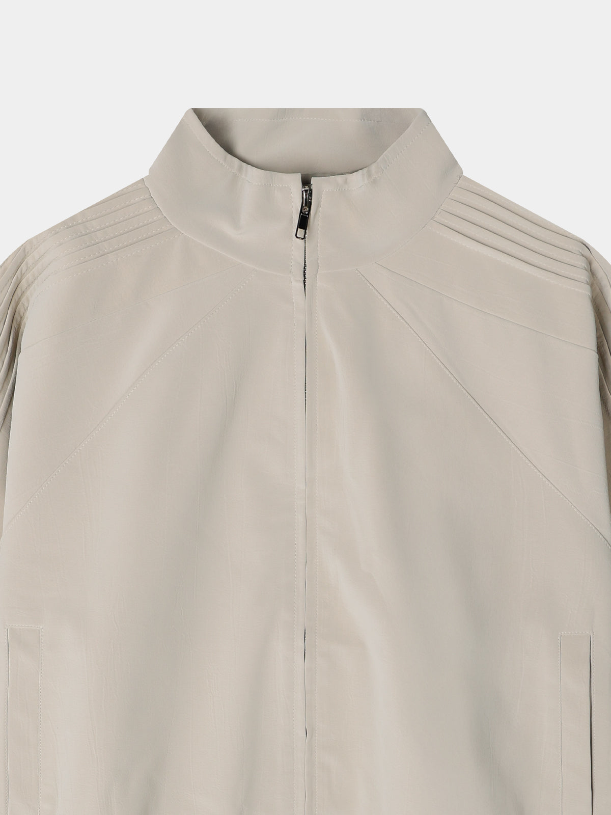 Glossy Track Leather Jacket