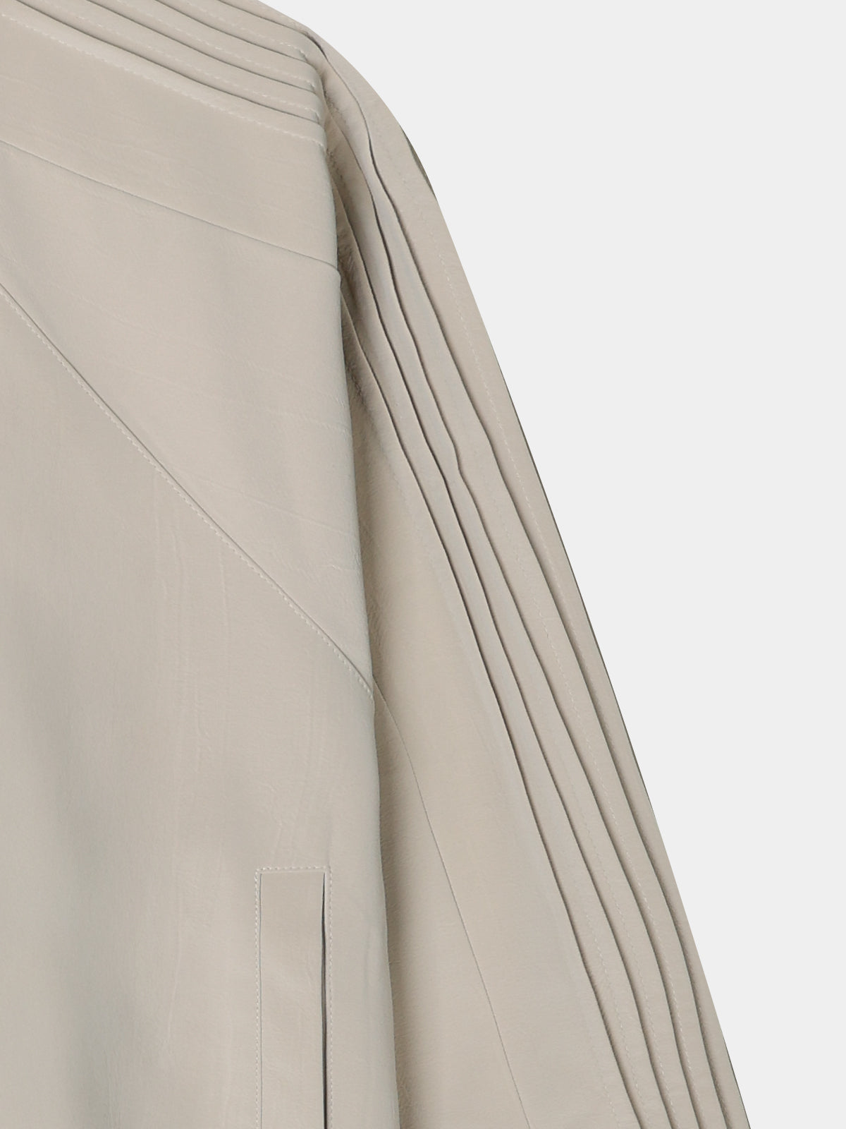Glossy Track Leather Jacket