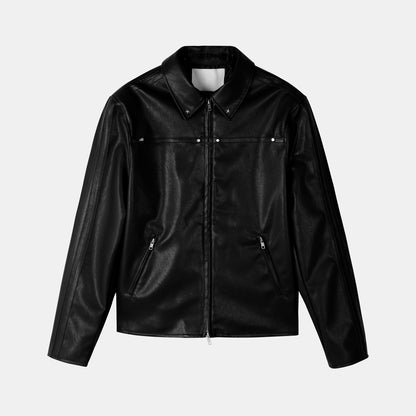Star Stud Leather Jacket