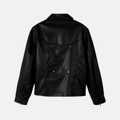Star Stud Leather Jacket
