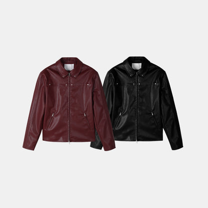 Star Stud Leather Jacket