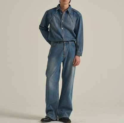 Western Seam Denim Set-up