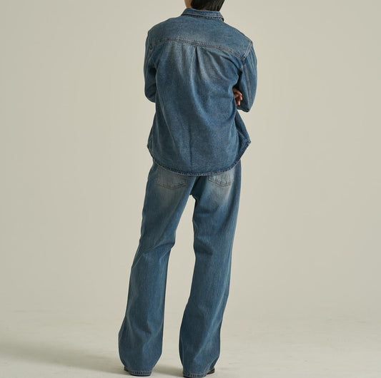 Western Seam Denim Set-up