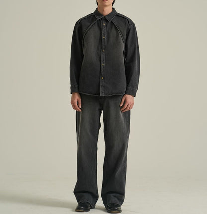 Western Seam Denim Set-up