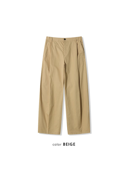 Summer Wide Tuck Banding Pants