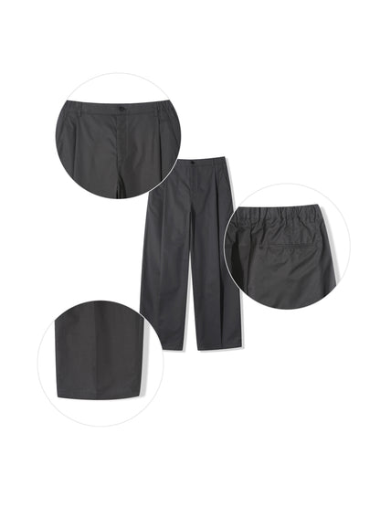 Summer Wide Tuck Banding Pants