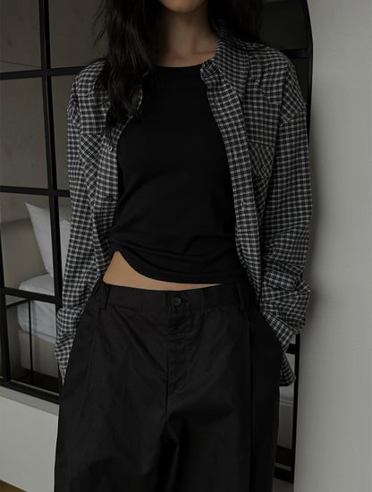 Summer Wide Tuck Banding Pants