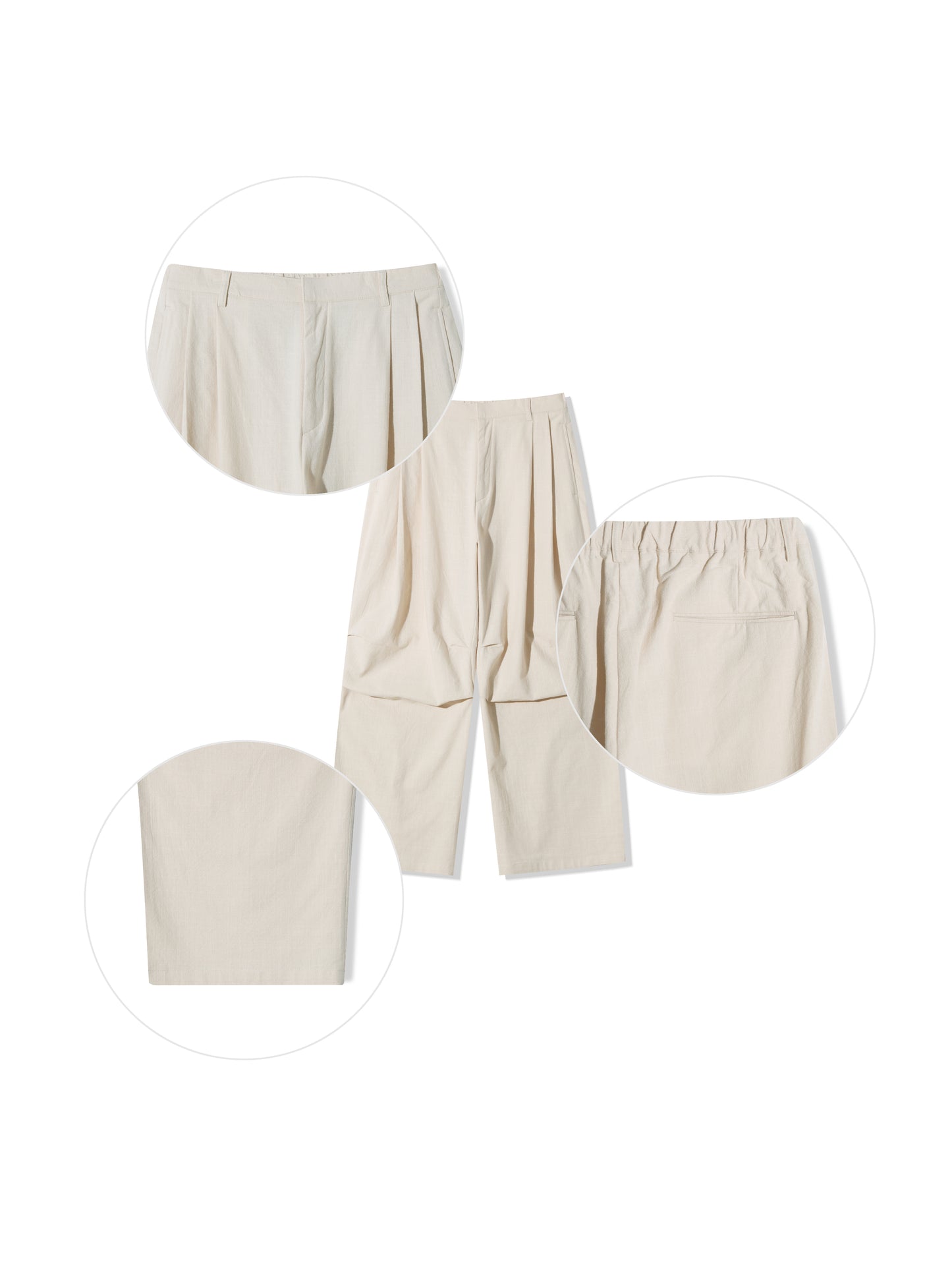 Parra Linen Tuck Pants